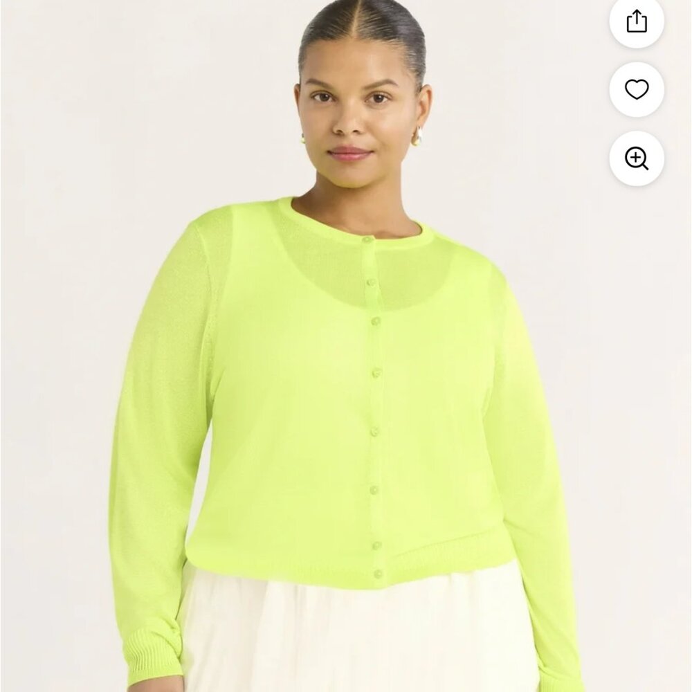 Scoop Woman's Shrunken Cardigan Sweater